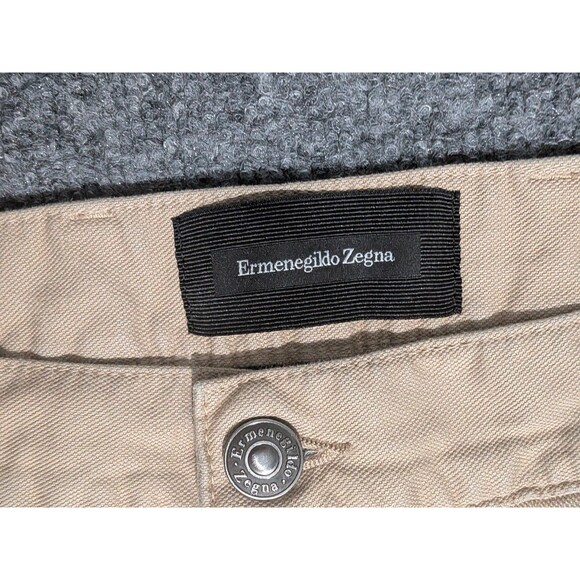 Ermenegildo Zegna Pants Mens 38 (36x30) Trousers Tan - Picture 7 of 8